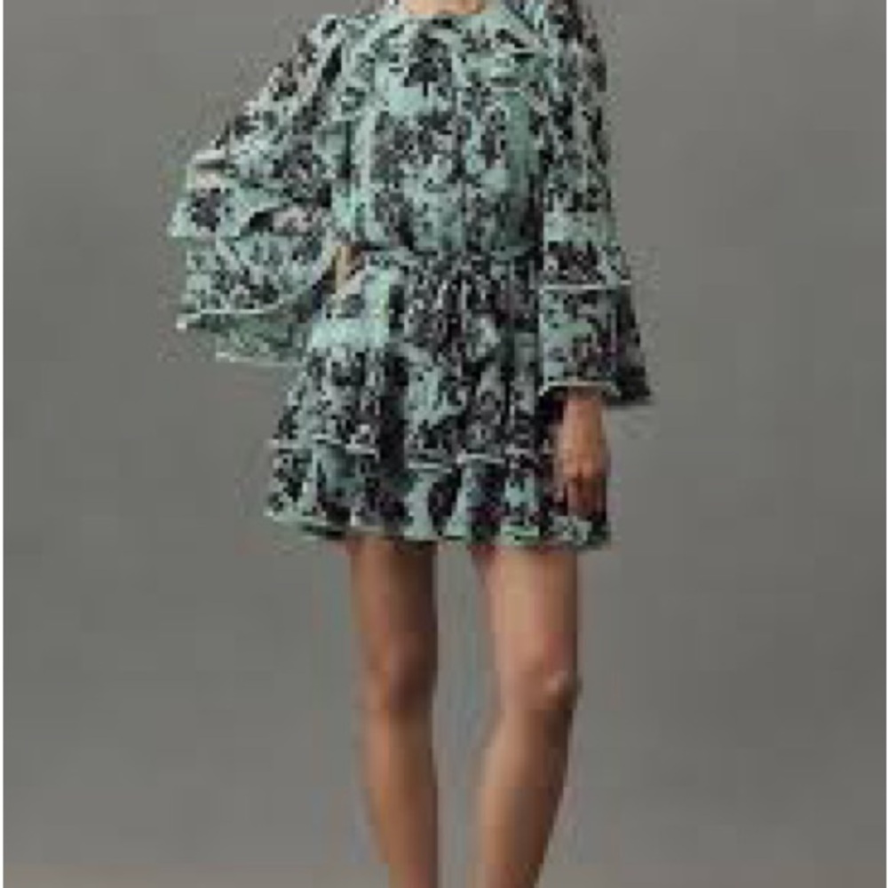 Camila long sleeve  Floral Bell  Dress